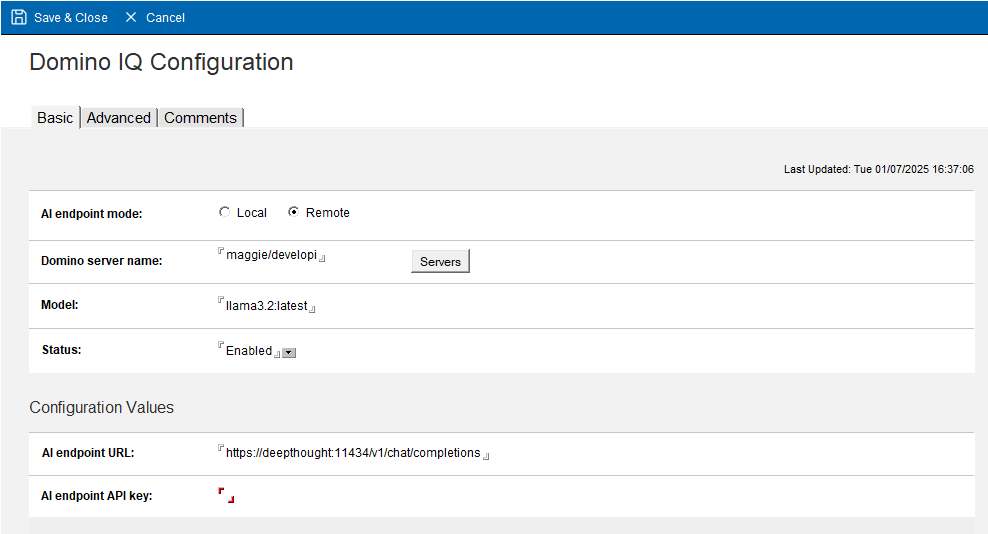 Ollama Configuration