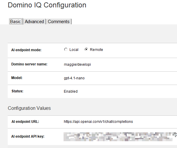 OpenAI Configuration